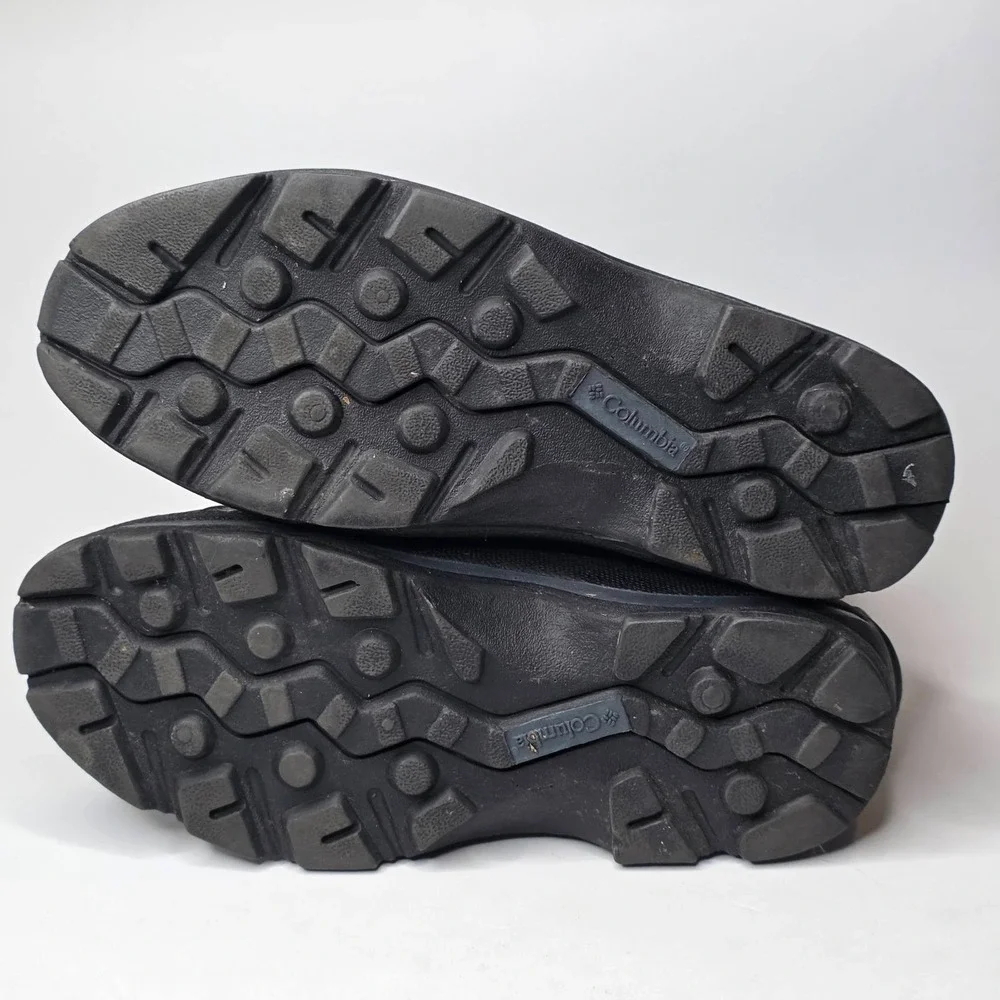 Columbia Snow King Men's Boots Size 10 Gray Black Suede Rubber Hiking Hi Shoes‎